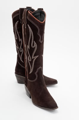 Pietro Leder-Western-Kniestiefel