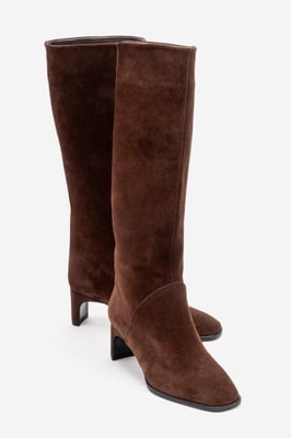 Taly Leder Blockabsatz Kniehoher Stiefel (Damen)