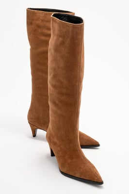 Siora Leder Knieholer Stiefel