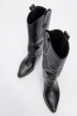 Teodora Leder Blockabsatz Stiefel (Damen)