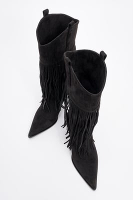 Gueras Fransen Spitzer Zeh Stiefel (Damen)