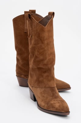 Teodora Leder Blockabsatz Stiefel (Damen)