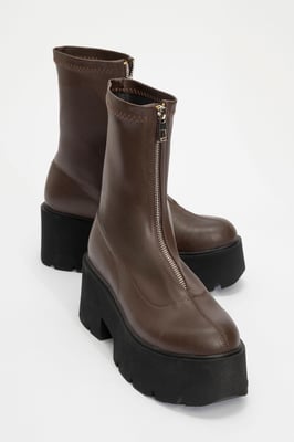 Ovil Plateau-Reißverschlussstiefel (Damen)