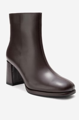 Napoli Leder Blockabsatz Stiefel (Damen)