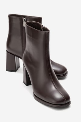 Napoli Leder Blockabsatz Stiefel (Damen)