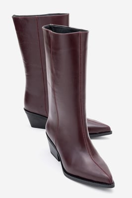 Juana Leder Spitzschuh Stiefel (Damen)