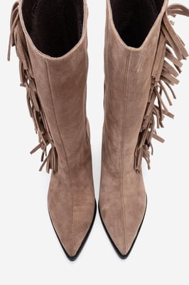 Orlo Lederstiefel mit Fransen im Western-Stil (Damen)