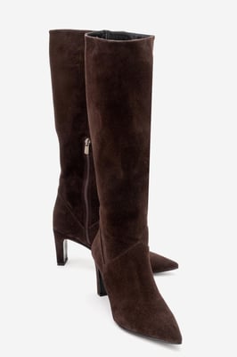Merla Leder Blockabsatz Stiefel (Damen)