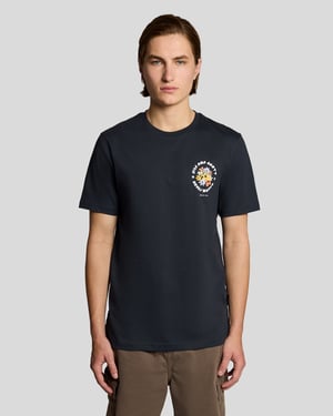 Z271 Lyle & Scott Nature T-Shirt in Dunkelblau