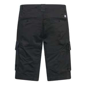 Herren C.P. Company Sateen Stretch Cargo Shorts in Schwarz