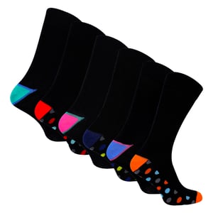 6er Pack Herren Socken mit Bambusdesign - Weich, atmungsaktiv, im Alltag tragbar mit Muster