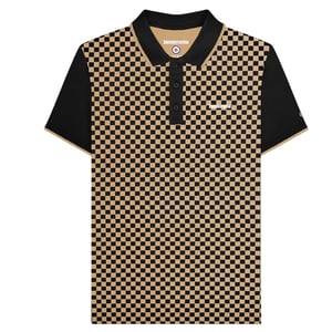 Lambretta - Poloshirt Rundum bedruckt für Herren (Schwarz/Nomade)