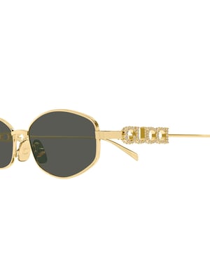 Gucci Sonnenbrille Gold/Grau