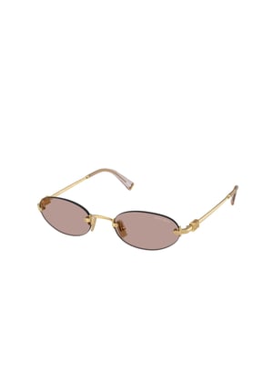 Miu Miu Sonnenbrille Braun/Gold