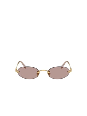 Miu Miu Sonnenbrille Braun/Gold
