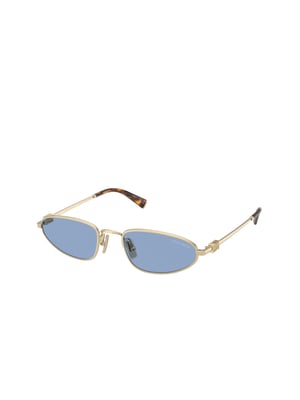 Miu Miu Sonnenbrille Blau/Gold