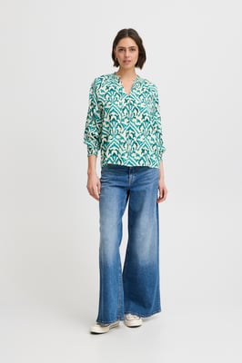 Kurzarm-Bluse IXSAMSINA Regular fit