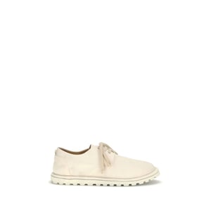 Marsell Weiße Baumwoll-Oxford-Schuhe und Derbys