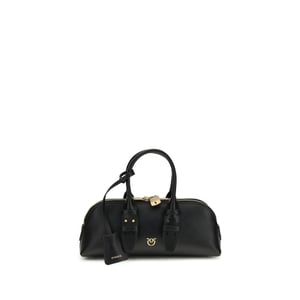 PINKO schwarze Kalbsleder Bos Taurus Handtasche