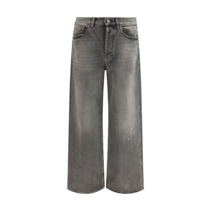 Golden Goose Graue Baumwoll-Relaxed Fit Jeans