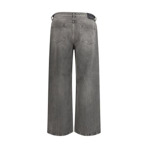 Golden Goose Graue Baumwoll-Relaxed Fit Jeans