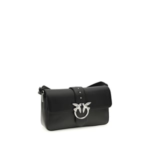 PINKO Schwarze Leder-Umhängetasche