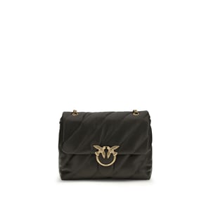 PINKO Bicolor Kalbleder Bos Taurus Schultertasche