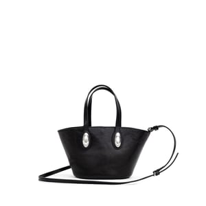 Alexander Wang Schwarze Leder Schultertasche