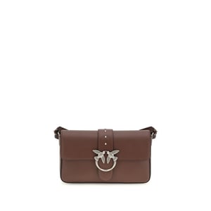 PINKO Braune Leder-Schultertasche