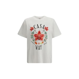 Casablanca Weißes Baumwoll-T-Shirt