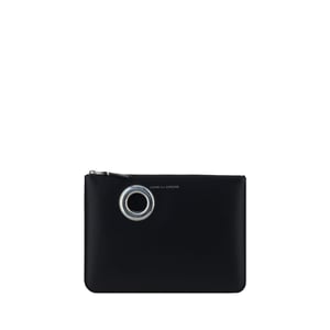 Comme Des Garçons Schwarzes Kalbleder Bos Taurus Wallet