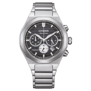 Citizen Zenshin Senkei Silber Herren Armbanduhr CA4690-51E