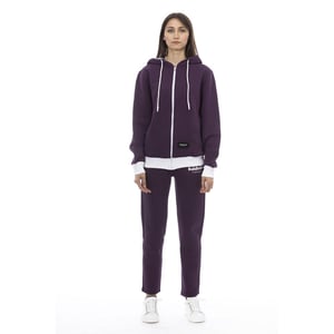Baldinini Trend Lila Baumwollpullover für Frauen