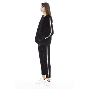Baldinini Trend Schwarzer Baumwollpullover für Frauen
