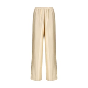 Loulou De Saison Beigefarbene Viskose Freizeitpants