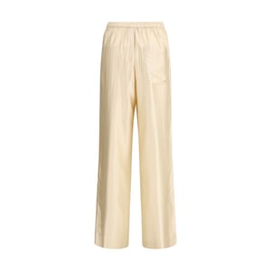 Loulou De Saison Beigefarbene Viskose Freizeitpants