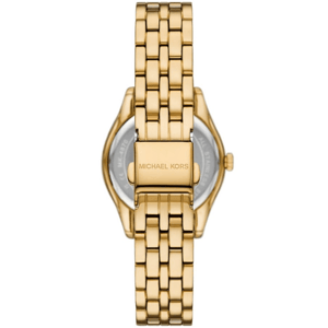 Michael Kors MK4870 Harlowe 33 mm Damenarmbanduhr - Gold Edelstahl mit grünem Ziffernblatt