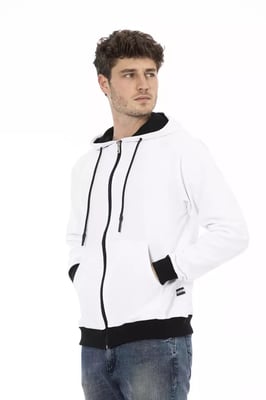 Baldinini Trend Weißer Baumwolle Herrenpullover