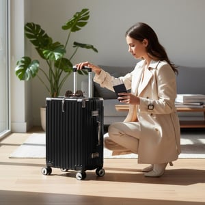 Robuster Hardshell-Kabinenkoffer 36 x 24 x 56 cm Gepäck für Easyjet, Ryanair, Wizzair