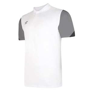 Umbro - "Total" Poloshirt für Kinder - Training (Weiß/Titanium-Grau/Schwarz)