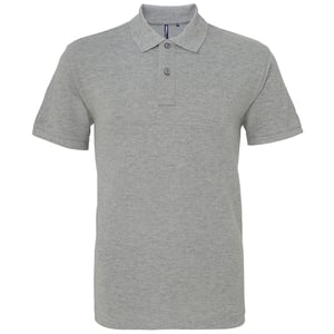 Asquith & Fox - Poloshirt für Herren, meliert, Klassisch (Grau meliert)