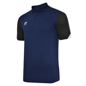 Umbro - "Total" Poloshirt für Kinder - Training (Marineblau/Dunkel-Marineblau/Weiß)
