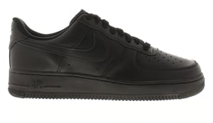 Nike Damen Sneakers Air Force 1 07 Schnürschuh schwarz