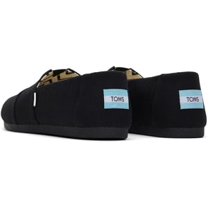 TOMS Alpargata Classic Baumwolle Damen Schwarze Espadrilles