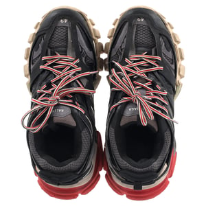 Balenciaga Track Sneakers aus schwarzem Polyurethan