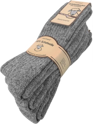 normani 3 Paar Schafwollsocken