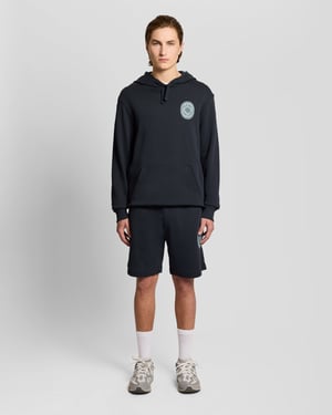 Grafisches Abzeichen Baumwoll-Sweatshorts