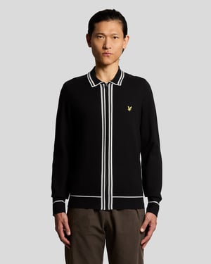 Tippstrickjacke mit durchgehendem Reißverschluss