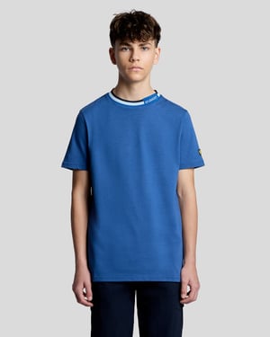 T-Shirt mit Tipped-Kragen-Logo
