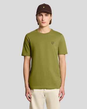 Baumwoll-T-Shirt mit Rundhalsausschnitt